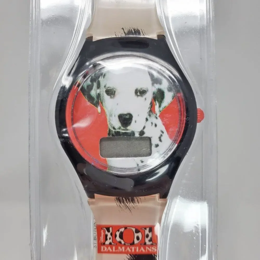 Disney 101 Dalmatians Vintage LCD Digital Plastic Watch